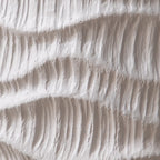 Elegant Drum Design White Wooden Side Table