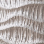 Elegant Drum Design White Wooden Side Table