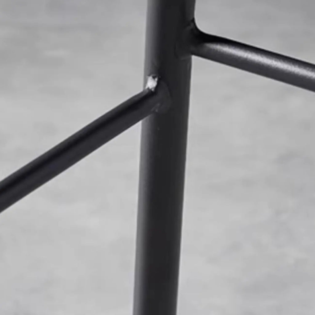 Modern Leather Counter Height Bar Stool with Back