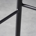 Modern Leather Counter Height Bar Stool with Back