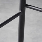 Modern Leather Counter Height Bar Stool with Back