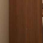 Brown Vertical Multi Tier Closed Back Wood Bookshelves