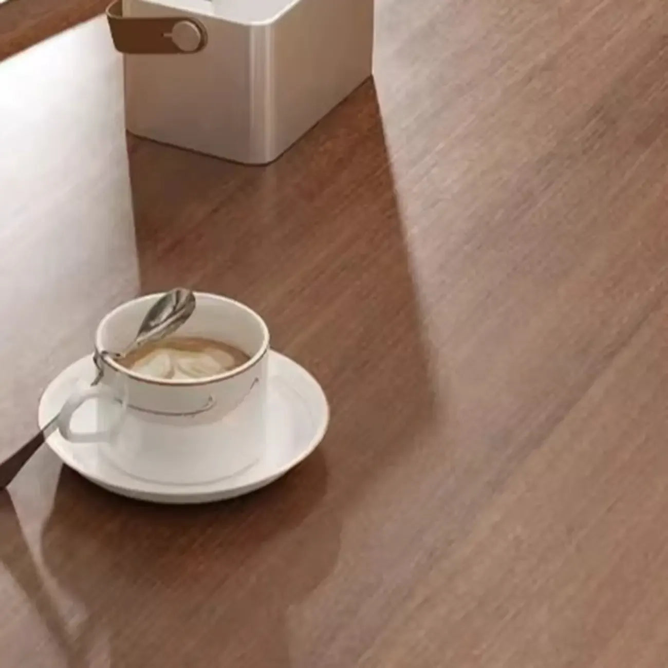 Modern Walnut Metal Base Wood Coffee Table with Tray Top