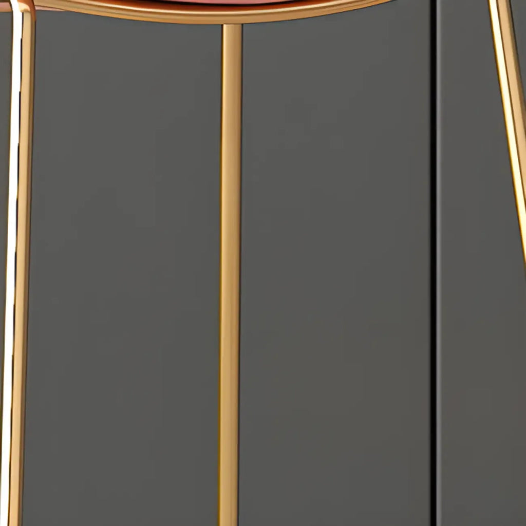 Glam Sled Upholstered Fabric Counter Height Bar Stools