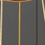 Glam Sled Upholstered Fabric Counter Height Bar Stools