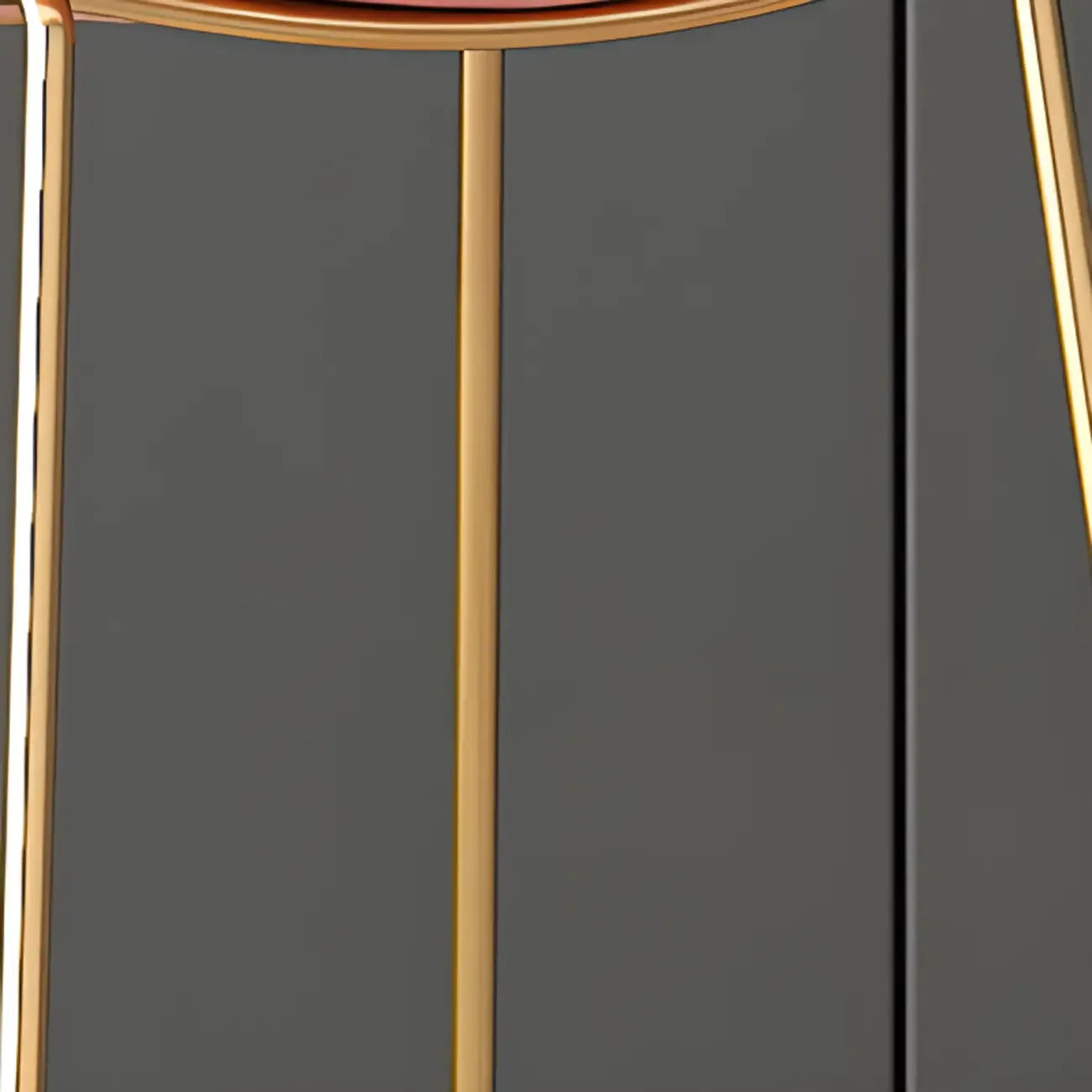 Glam Sled Upholstered Fabric Counter Height Bar Stools