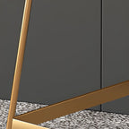 Glam Sled Upholstered Fabric Counter Height Bar Stools