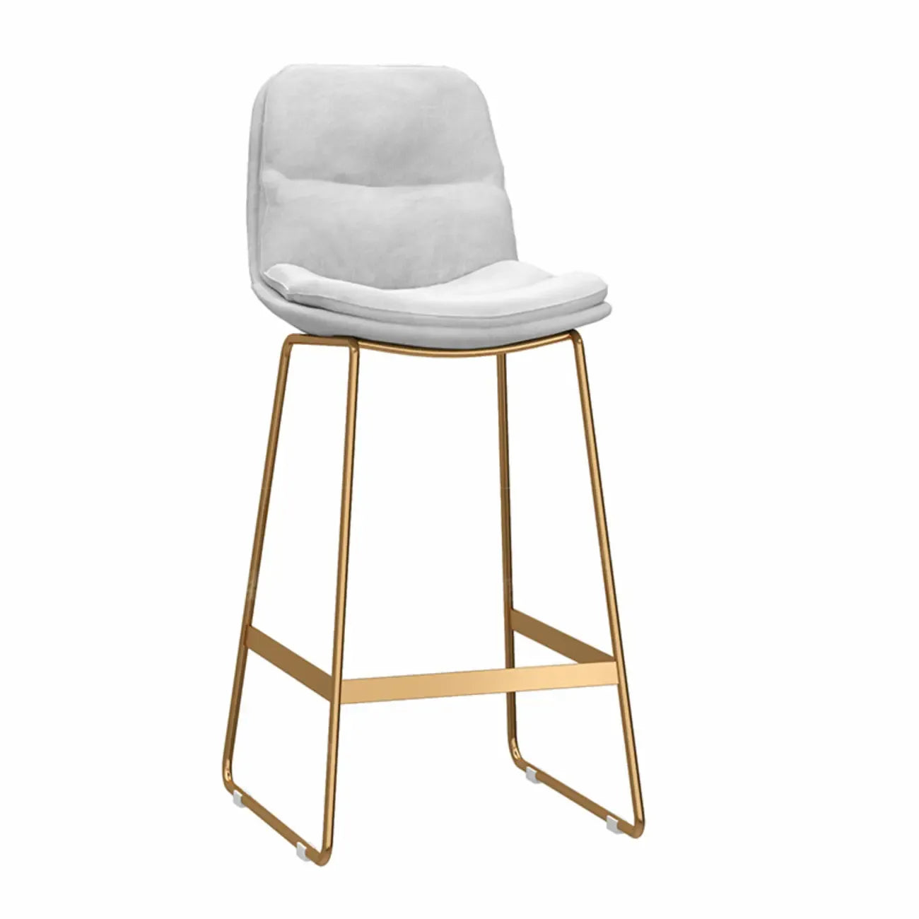 Glam Sled Upholstered Fabric Counter Height Bar Stools