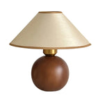 Modern Umbrella Shade Fabric LED Table Lamp for Bedroom