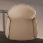 Simple Beige Leather Counter Bar Stools with Back