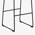 Modern Pedestal Upholstered Leather Counter Height Bar Stools