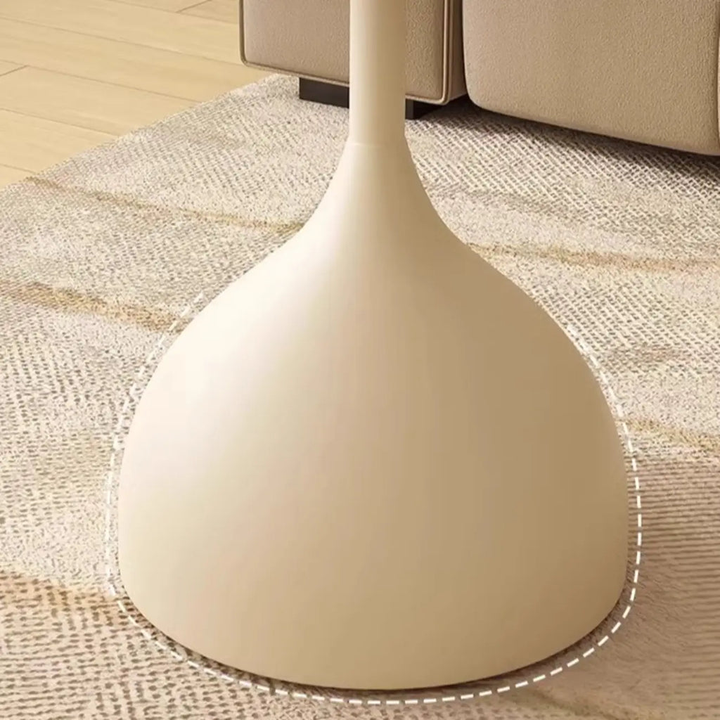 Classic Glass Pedestal Base Circular Chairside Table - Table Only
