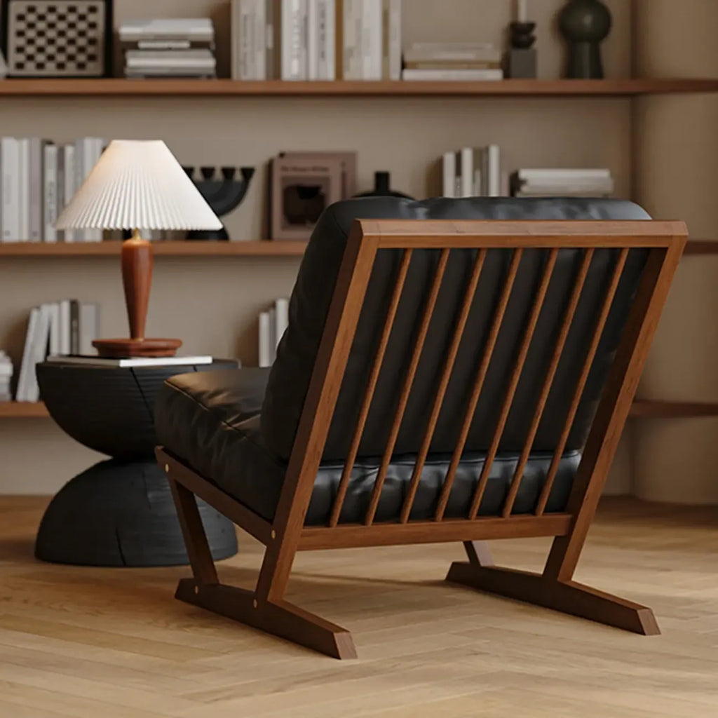 Modern Solid Color Accent Chair with Removable Cushions