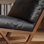 Modern Solid Color Accent Chair with Removable Cushions
