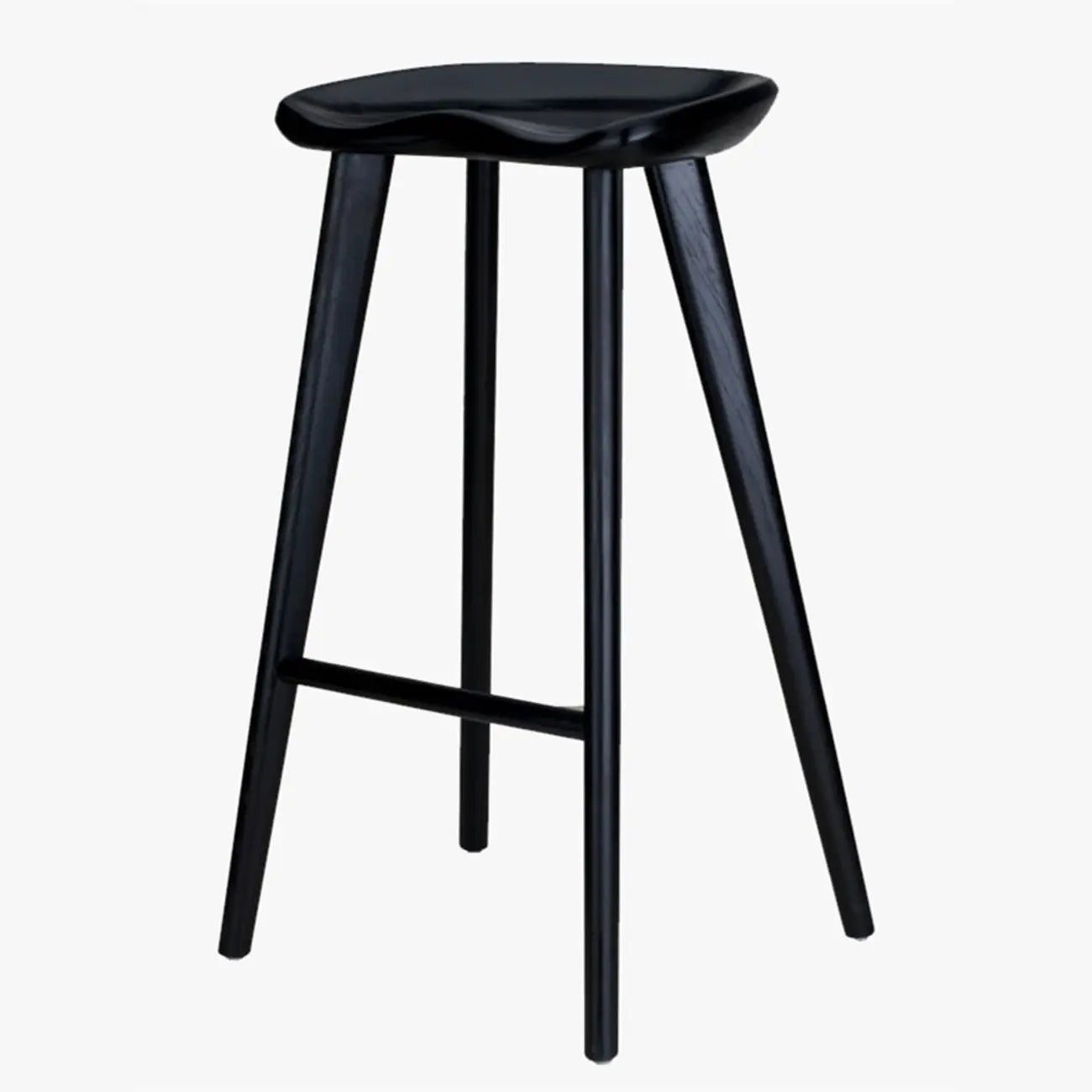 Bar Height Backless Wood Scandinavian Bar Stools