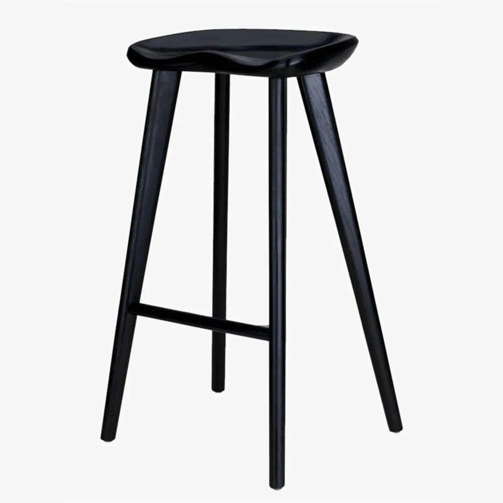 Bar Height Backless Wood Scandinavian Bar Stools