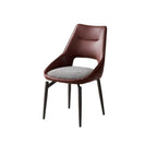 Modern Upholstered Open Back Armless Dining Chair