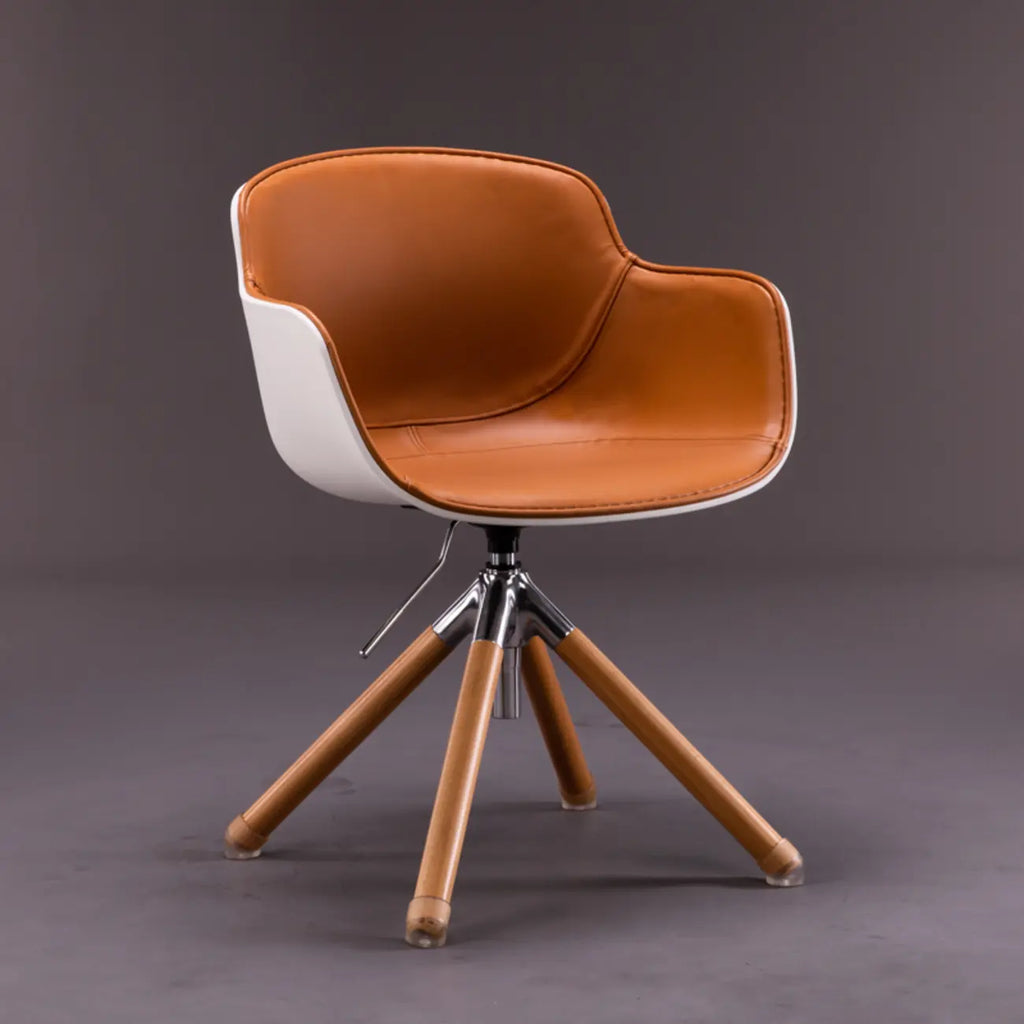 Modern Mid-Back Adjustable Swivel Armrest Office Chair