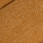 Yellow Trufted Chenille Fabric Swivel Accent Chair