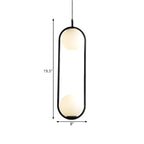 Chic Globe Black and Gold Pendant Light for Bedroom