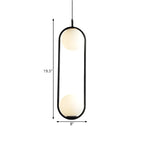 Chic Globe Black and Gold Pendant Light for Bedroom