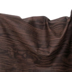 Black Walnut Finish Faux Leather 2-Drawer Nightstand
