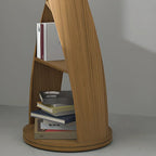 Contemporary Hourglass 5-tier Wooden Vertical Bookcase