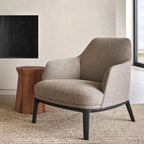 Modern High Back Living Room Accent Chair with Ottoman