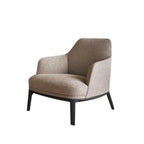 Modern High Back Living Room Accent Chair with Ottoman