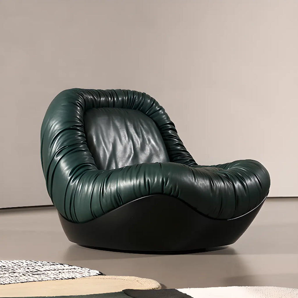 Contemporary Faux Leather Armless Person Side Chair