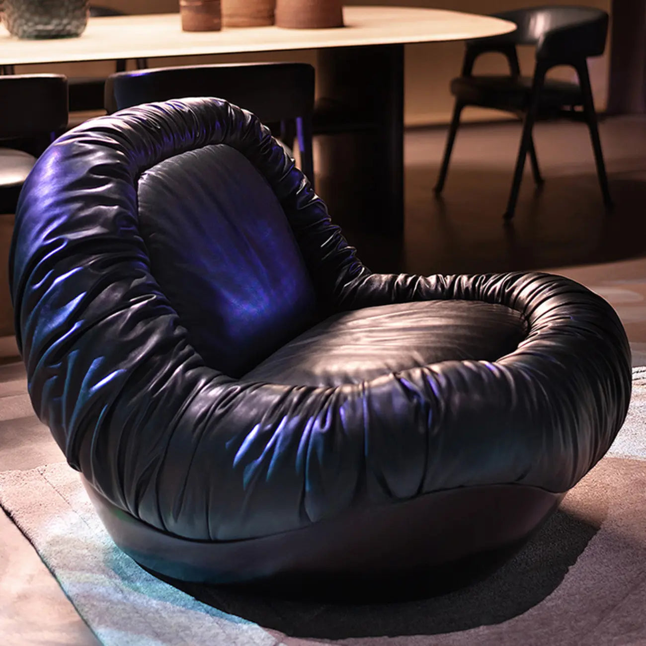 Contemporary Faux Leather Armless Person Side Chair