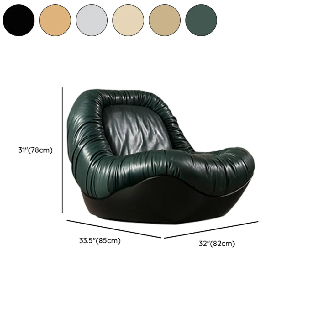 Contemporary Faux Leather Armless Person Side Chair