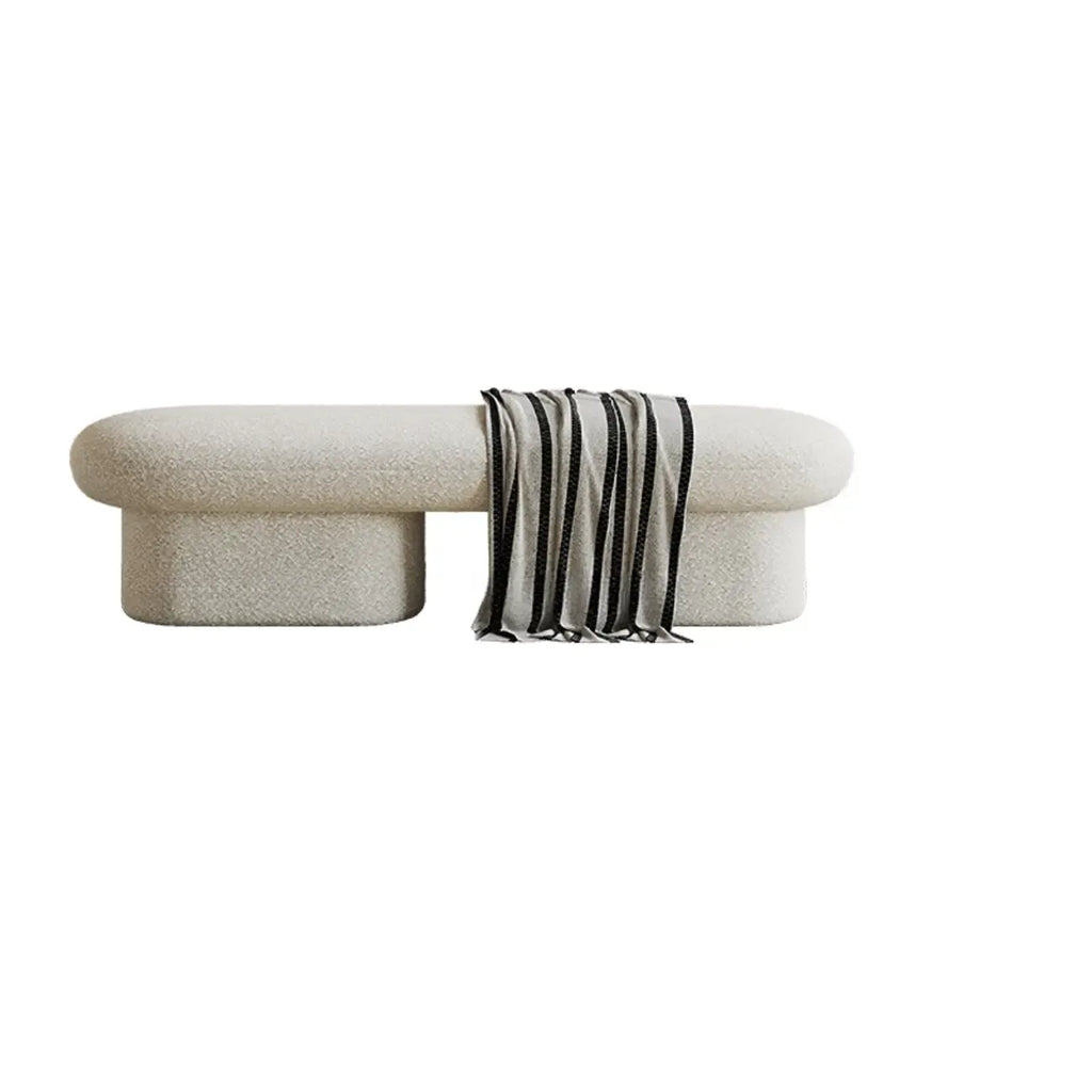 59 Contemporary Beige Upholstered Bedroom Bench