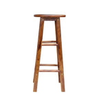 Counter Height Modern Wood Backless Bar Stools