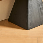 Elegant Ash Wood Open Back Display Vertical Bookcase