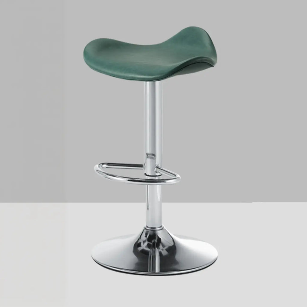 Adjustable Swivel Leather Modern Backless Bar Stools