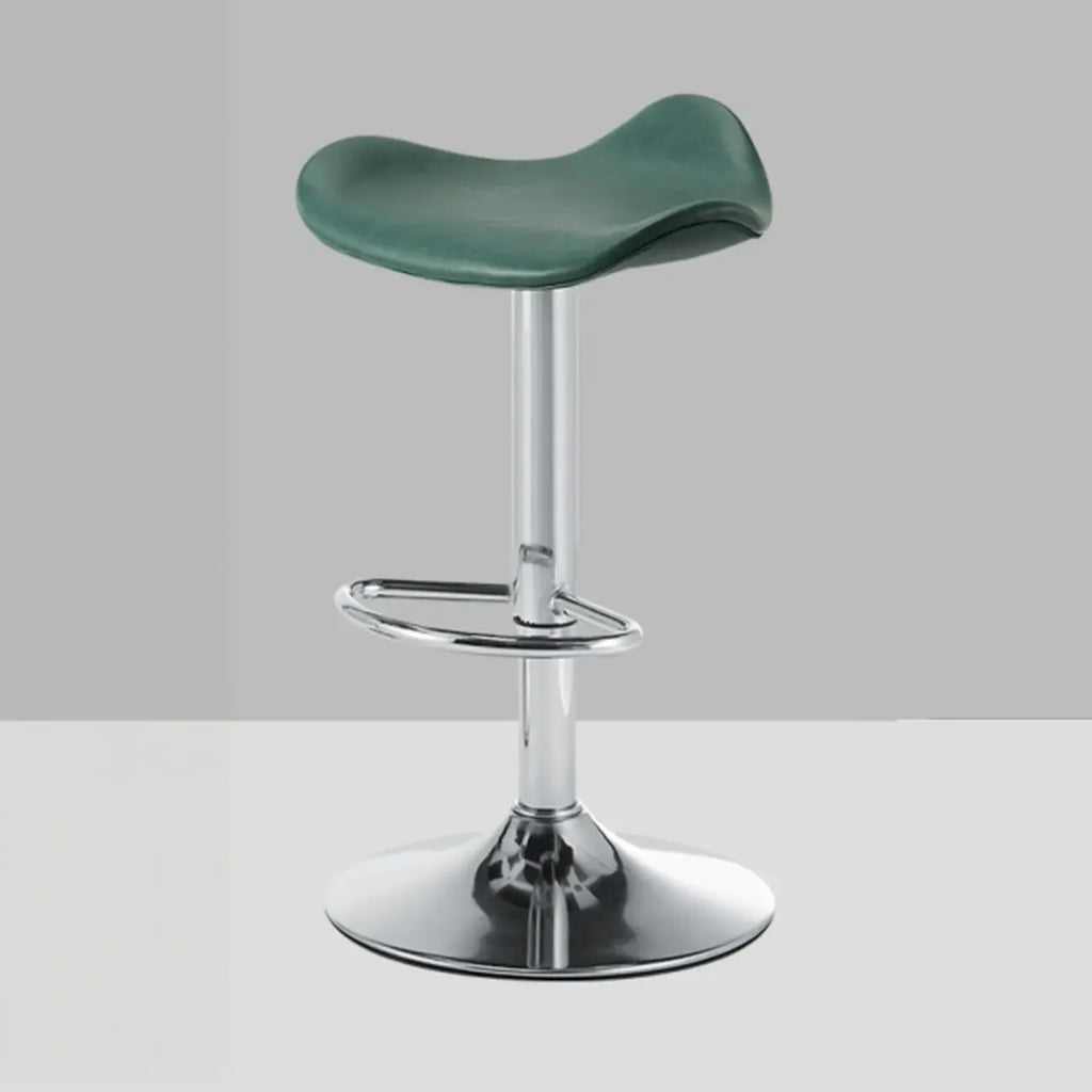 Adjustable Swivel Leather Modern Backless Bar Stools