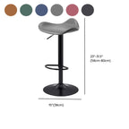 Adjustable Swivel Leather Modern Backless Bar Stools