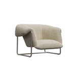 Simple Modern Sherpa Accent Chair with Arms