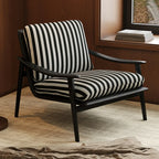 Jacquard Fabric Accent Chair for Living Rooms