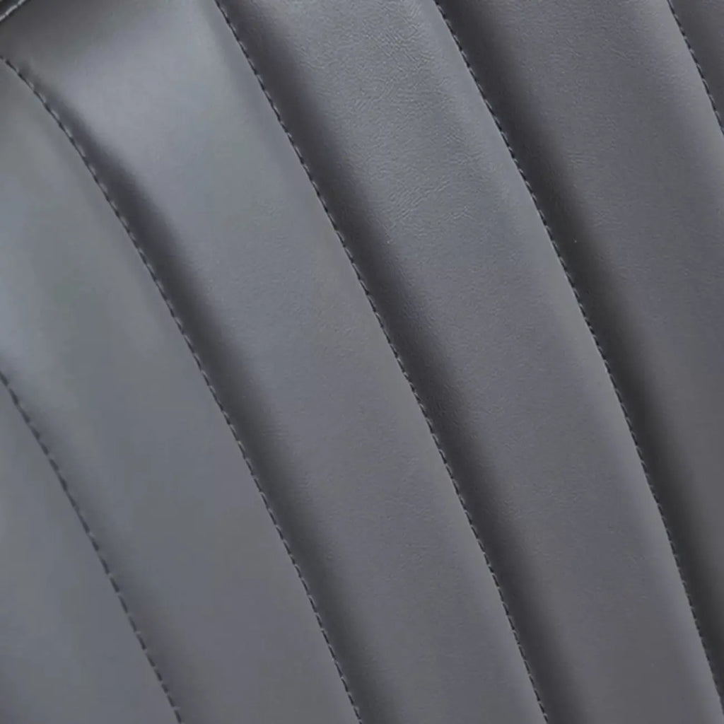 Minimalist Low Back Trufted Leather Upholstered Dining Chair