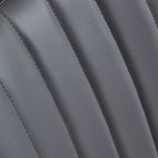 Minimalist Low Back Trufted Leather Upholstered Dining Chair
