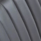 Minimalist Low Back Trufted Leather Upholstered Dining Chair