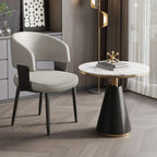 Modern Glam Leather Upholstered Dining Chair