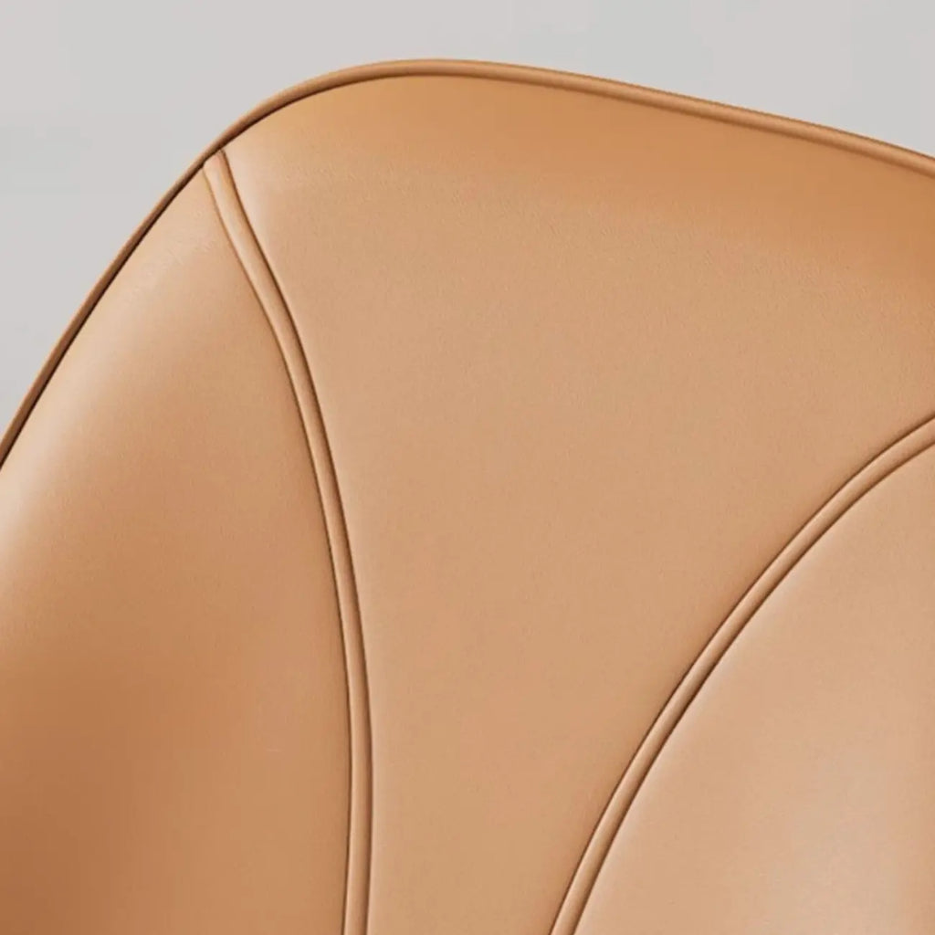 Modern Upholstered Faux Leather Armless Dining Chair