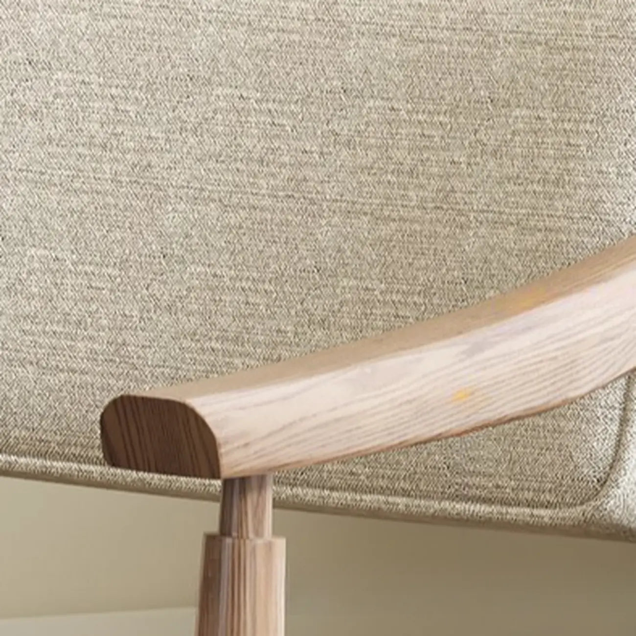 Scandinavian Modern Solid Wood Upholstered Dining Chair