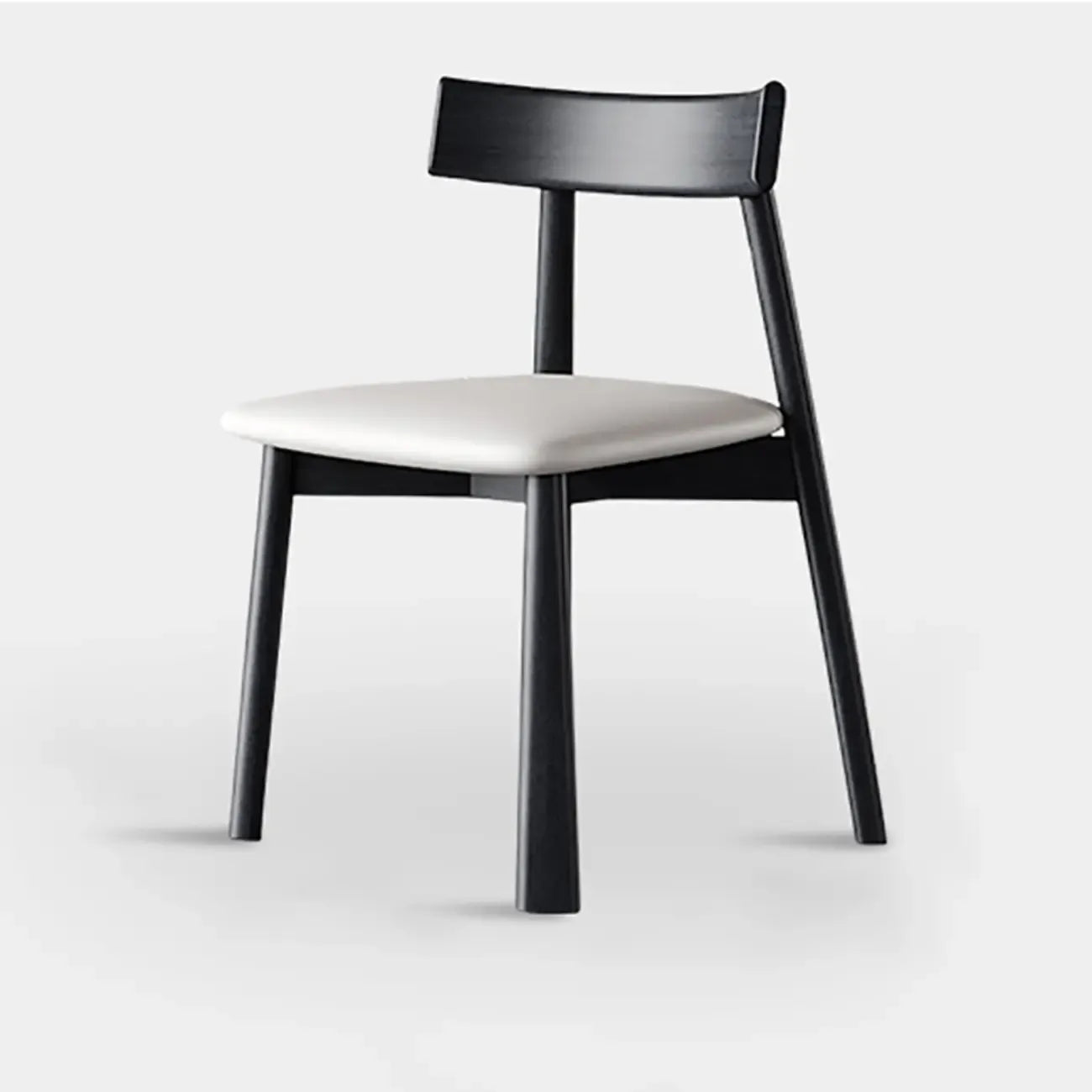 Modern Faux Leather Upholstered Low Back Dining Chair