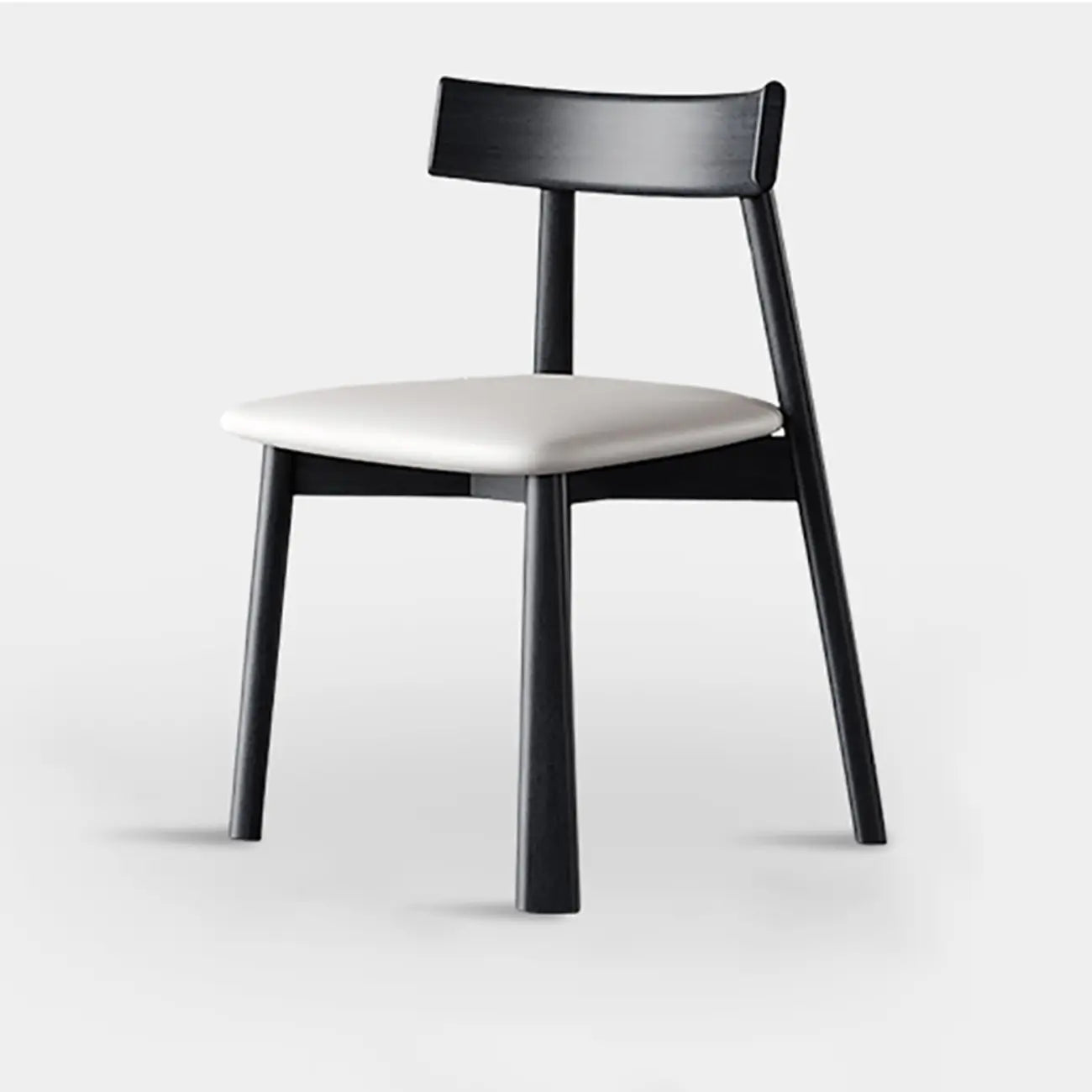 Modern Faux Leather Upholstered Low Back Dining Chair