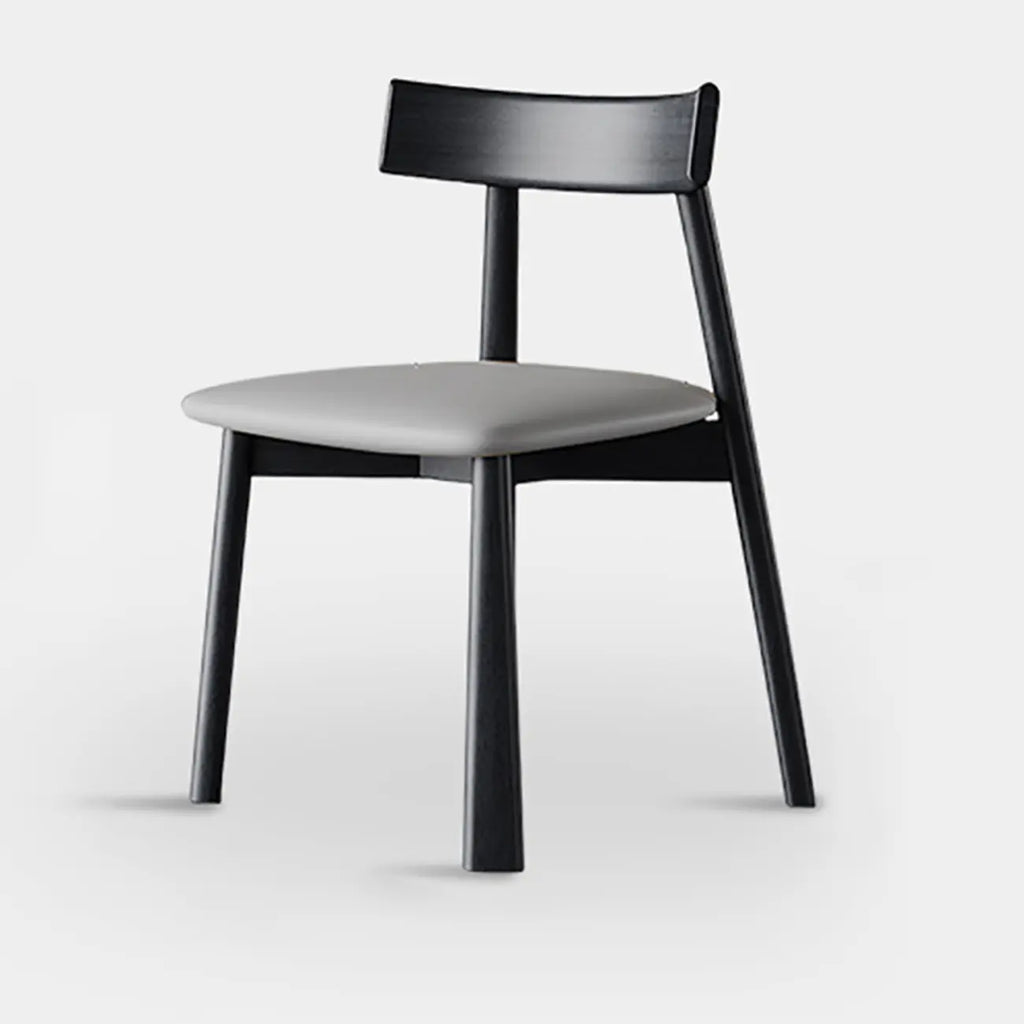 Modern Faux Leather Upholstered Low Back Dining Chair