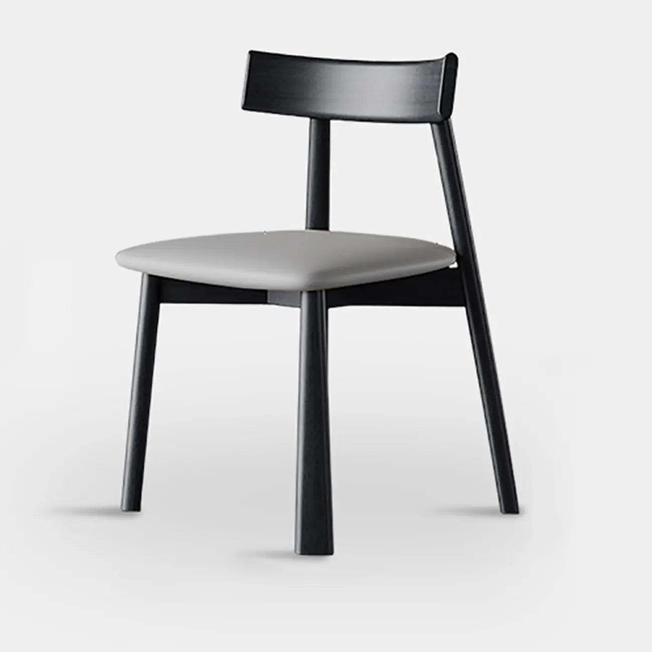 Modern Faux Leather Upholstered Low Back Dining Chair